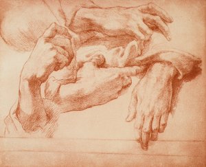 Study of Hands by Andrea del Sarto